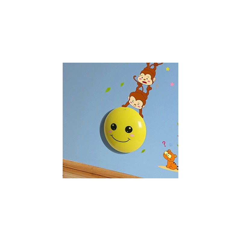 Wall stickers Monkeys light activated intelligent induction smetope adornment wall lamp