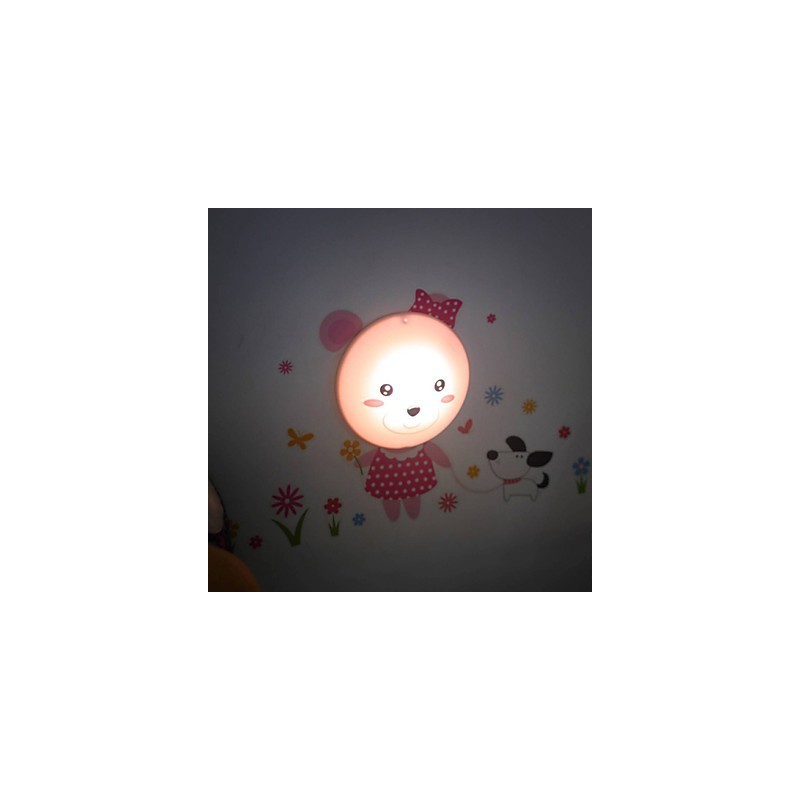 Wall stickers bear light activated intelligent electric induction smetope adornment wall lamp