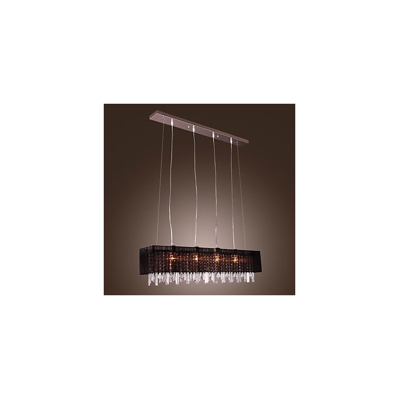 Modern Contemporary Island Crystal Others Metal Pendant Light