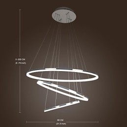 70W Modern Contemporary Mini Style Electroplated Metal Pendant Light