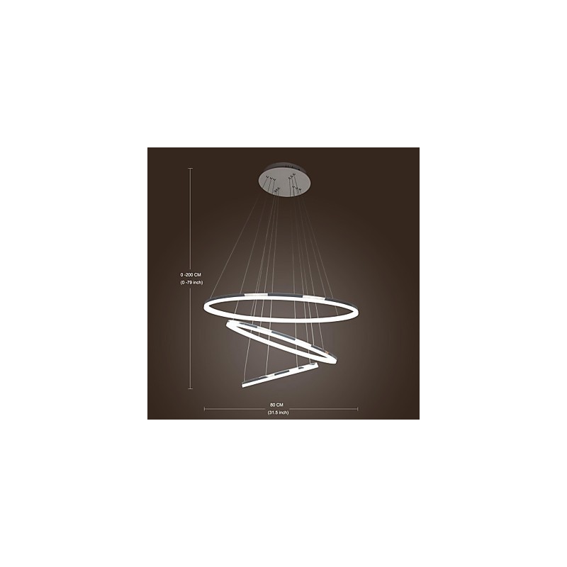 70W Modern Contemporary Mini Style Electroplated Metal Pendant Light