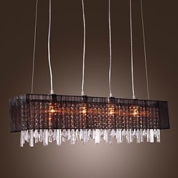 Modern Contemporary Island Crystal Others Metal Pendant Light