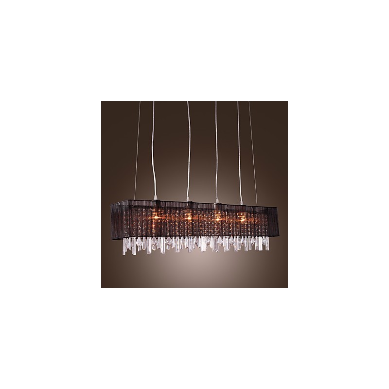 Modern Contemporary Island Crystal Others Metal Pendant Light