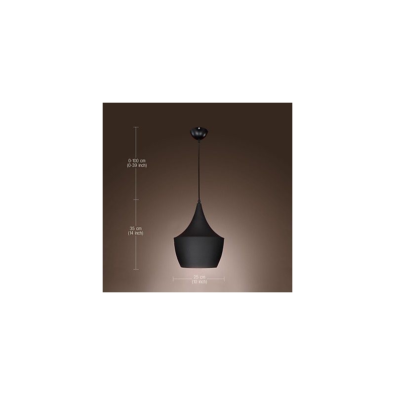Pendant Light Retro Vintage Tom Dixon Design Black