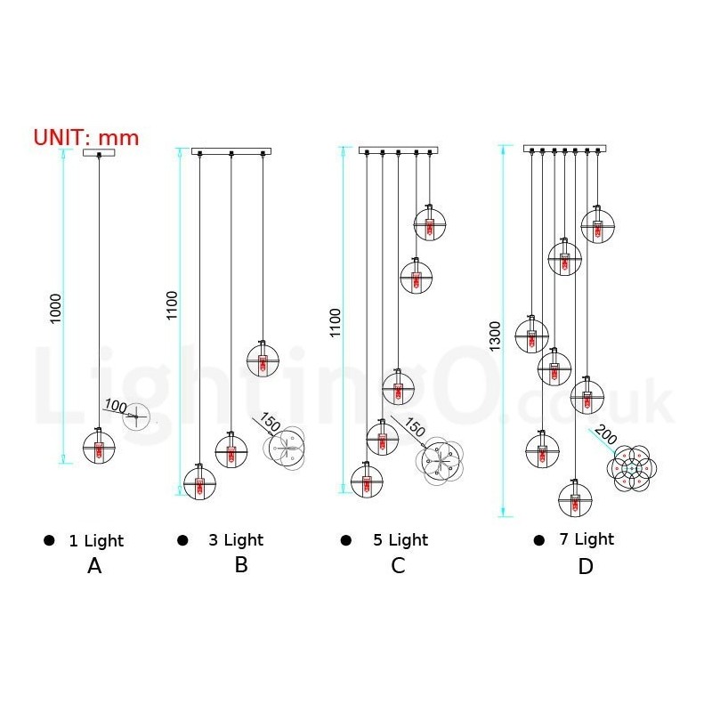 Creative Engineering Stage Meteorer Crystal Ball Pendant Light