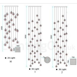 Creative Engineering Stage Meteorer Crystal Ball Pendant Light