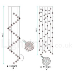 Creative Engineering Stage Meteorer Crystal Ball Pendant Light