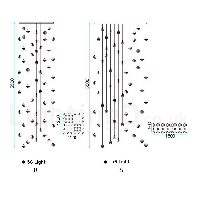 Creative Engineering Stage Meteorer Crystal Ball Pendant Light