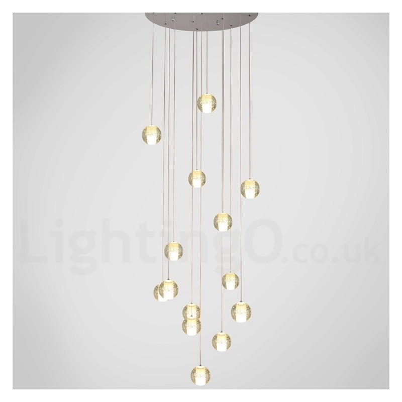 Creative Engineering Stage Meteorer Crystal Ball Pendant Light