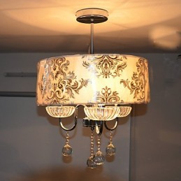 Modern Contemporary Crystal Electroplated Chandelier