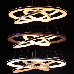 Modern Pendant Light 3 Rings Pendant Lamp Acrylic