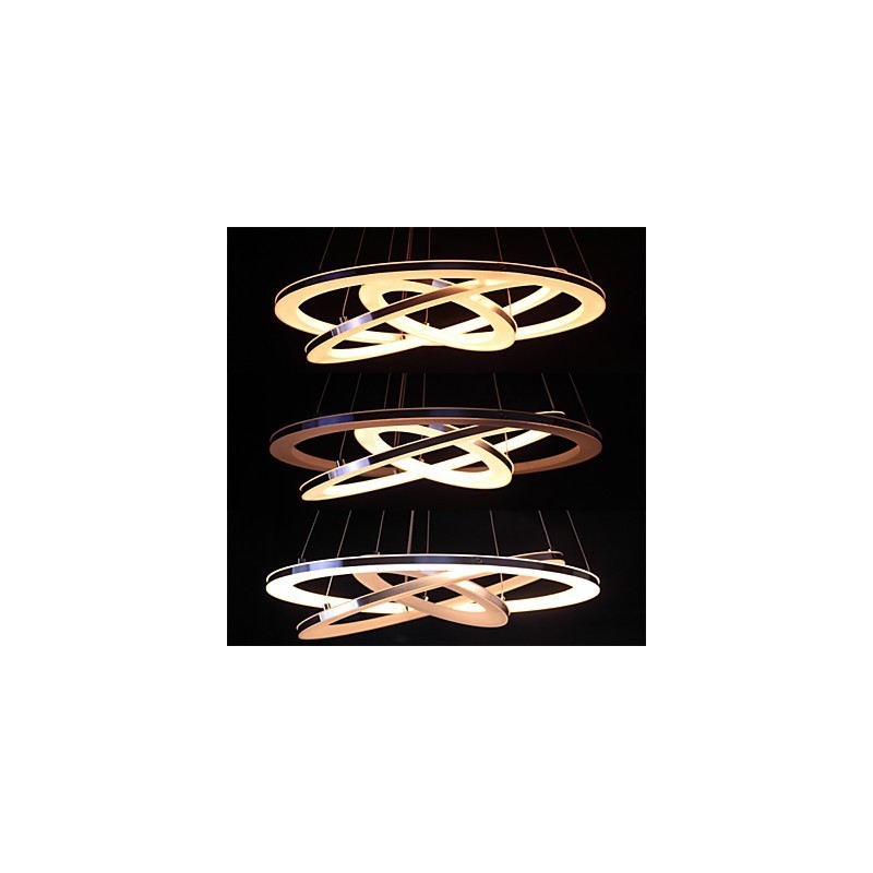 Modern Pendant Light 3 Rings Pendant Lamp Acrylic