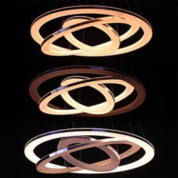 Modern Pendant Light 3 Rings Pendant Lamp Acrylic