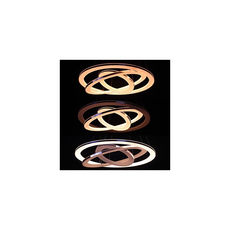 Modern Pendant Light 3 Rings Pendant Lamp Acrylic