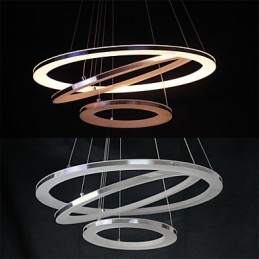 Modern Pendant Light 3 Rings Pendant Lamp Acrylic