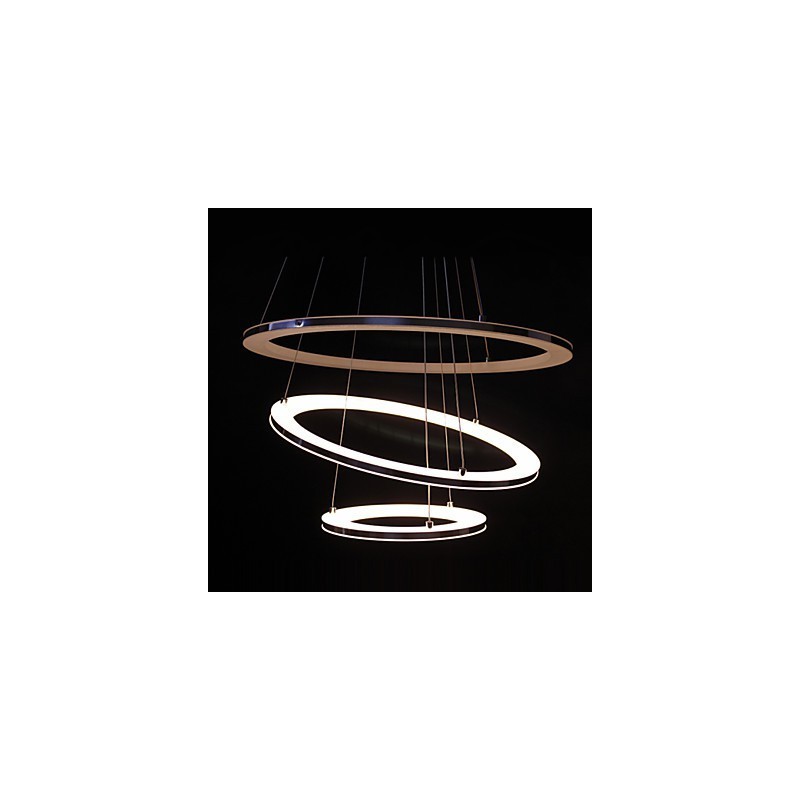 Modern Pendant Light 3 Rings Pendant Lamp Acrylic