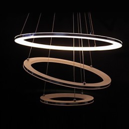 Modern Pendant Light 3 Rings Pendant Lamp Acrylic