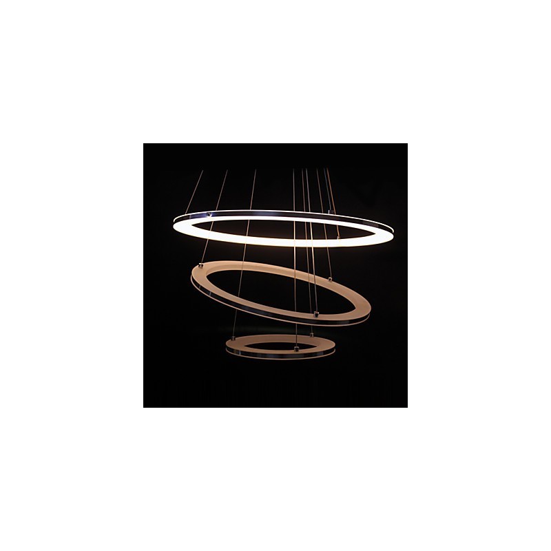 Modern Pendant Light 3 Rings Pendant Lamp Acrylic