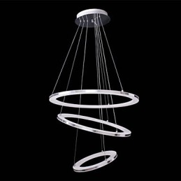 Modern Pendant Light 3 Rings Pendant Lamp Acrylic
