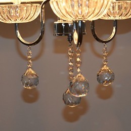 Modern Contemporary Crystal Electroplated Chandelier