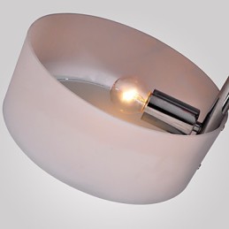 Modern Contemporary Chrome Metal Chandelier Flush Mount