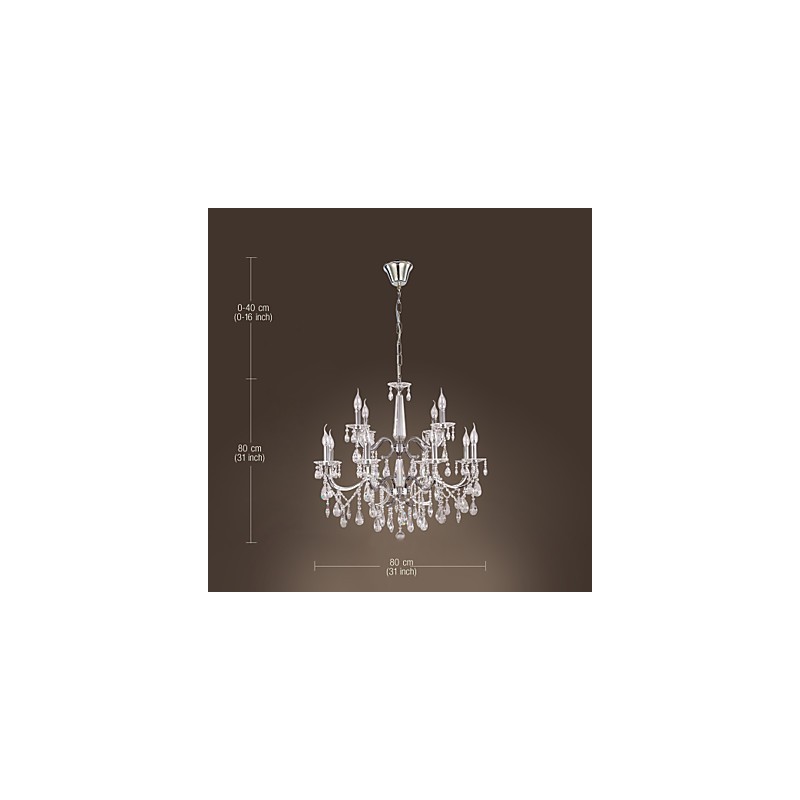 Chandelier Crystal Modern 2 Tiers Living 12 Lights