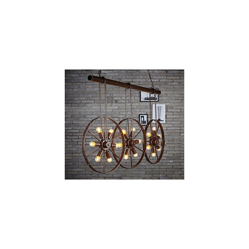 Iron wheel Retro Cafe Chandelier Chandelier