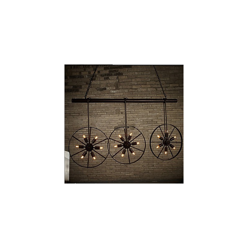 Iron wheel Retro Cafe Chandelier Chandelier