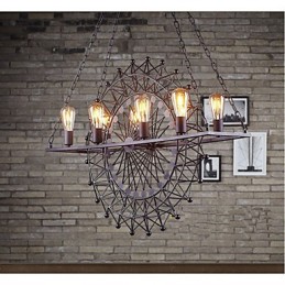 The Skyscraper Wheel Pendant Lamp Industrial Style