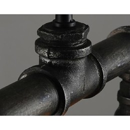 Traditional Classic Vintage Lantern Country Retro Mini Style Painting Metal Pendant Light Dining