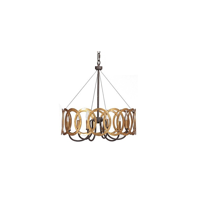 Traditional Classic Gold Metal Chandelier
