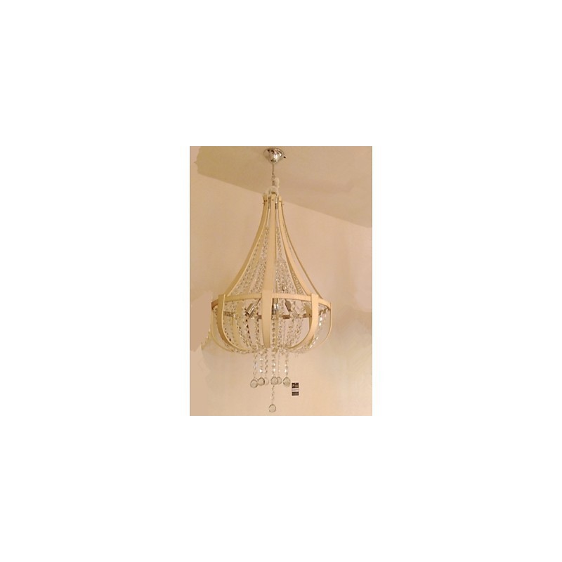 Post Modern Luxury Leather Crystal Creative Lron Chandelier