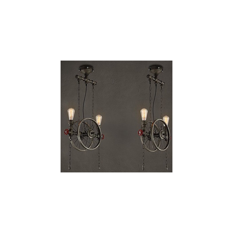 American Iron wheel Chandelier