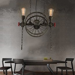 American Iron wheel Chandelier