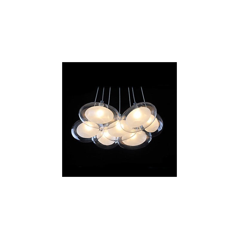 Modern Contemporary Chrome Metal Pendant Light