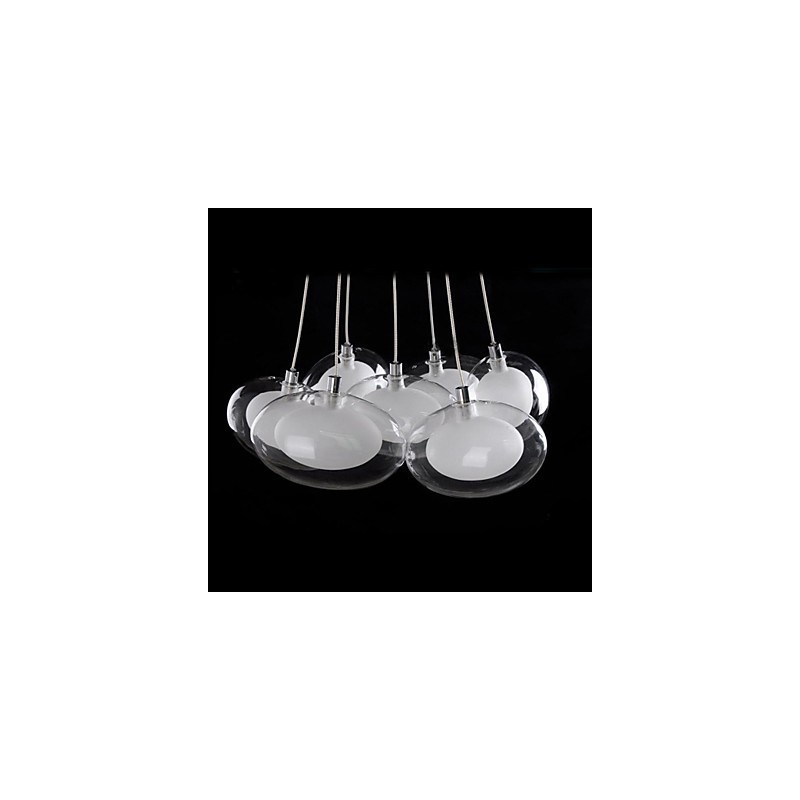 Modern Contemporary Chrome Metal Pendant Light