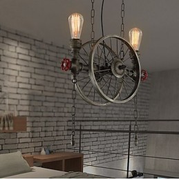 American Iron wheel Chandelier