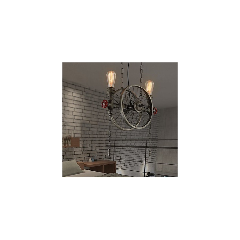 American Iron wheel Chandelier
