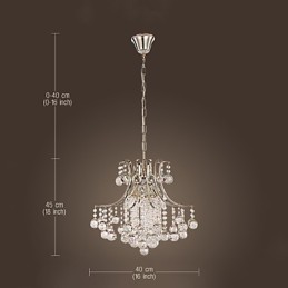 Pendant Light Luxury Modern Crystal Living 6 Lights