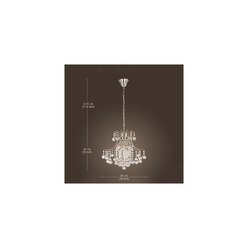 Pendant Light Luxury Modern Crystal Living 6 Lights