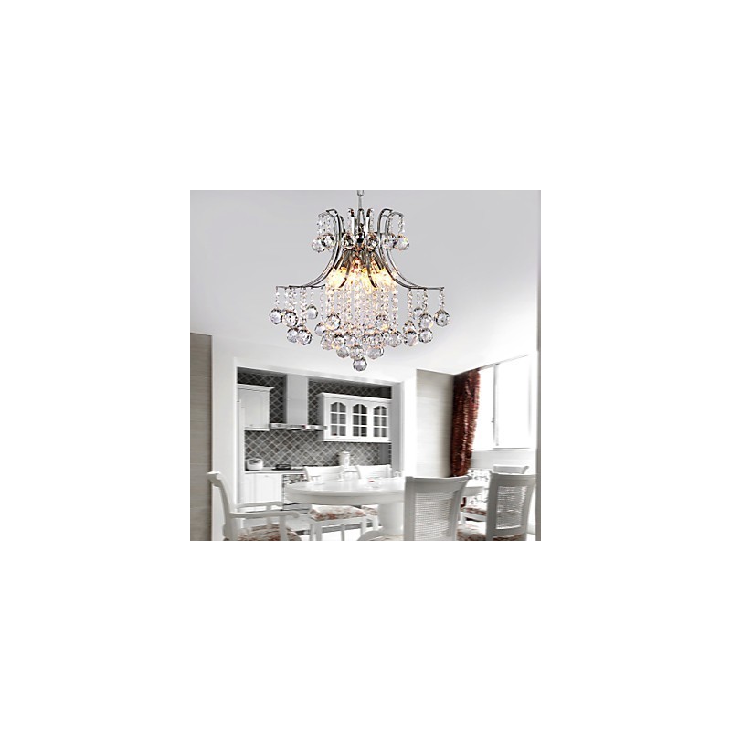 Pendant Light Luxury Modern Crystal Living 6 Lights