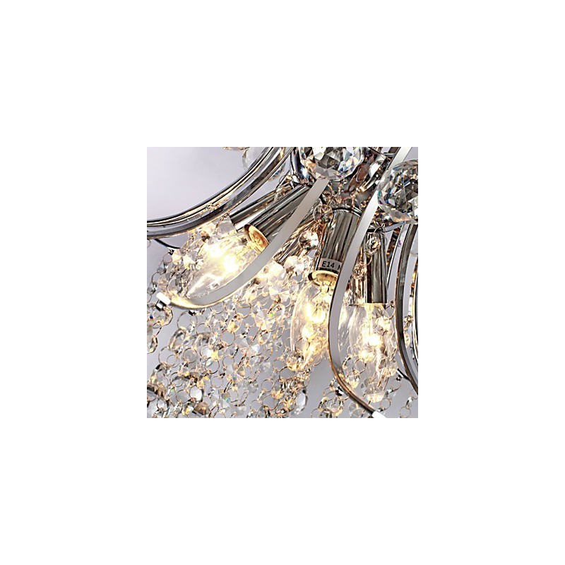 Pendant Light Luxury Modern Crystal Living 6 Lights