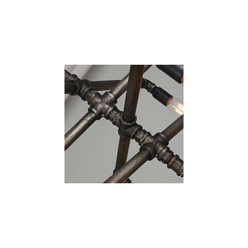 Traditional Classic Vintage Retro Lantern Country Painting Metal Pendant Light