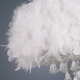 Modern Contemporary Drum Crystal Mini Style Electroplated Pendant Light