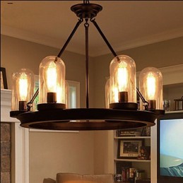 American Retro Round Pendant