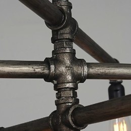 Traditional Classic Vintage Retro Lantern Country Painting Metal Pendant Light