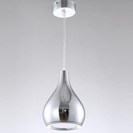 Modern Contemporary Globe Electroplated Metal Pendant Light