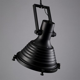 Black Retro Iron Pendant Lamp and Glass Shade Shop