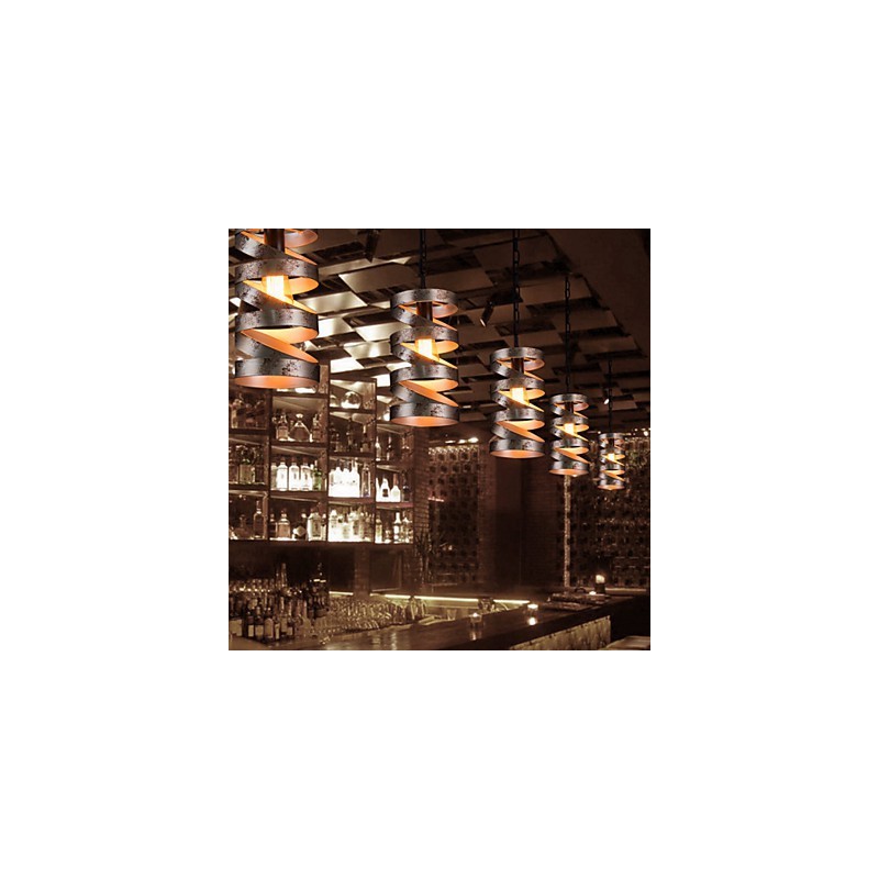 Pendant 1 Light Vintage Minimalist Iron Painting