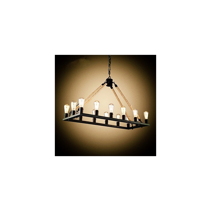 Country Designers Painting Metal Pendant Light